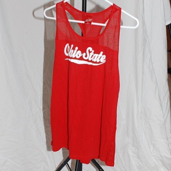 Ohio State Buckeyes Womens XL Mesh Back Tank Top Exercise Clothes EUC OSU Shirt - Picture 1 of 6